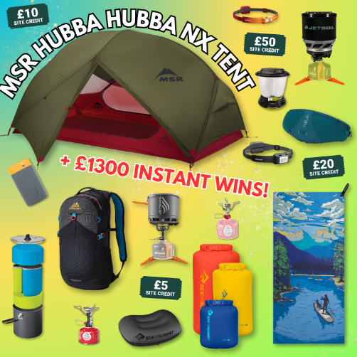 MSR Hubba Hubba NX Tent + £1300 Instant Wins!